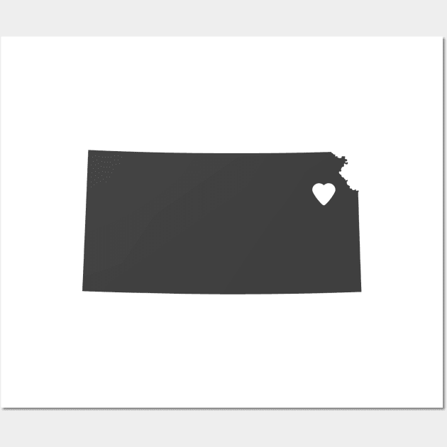 Kansas Love Wall Art by juniperandspruce